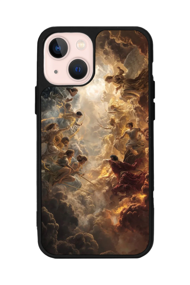 iPhone 13 Mini Uyumlu Melek Tasarımlı Glossy Premium Kılıf