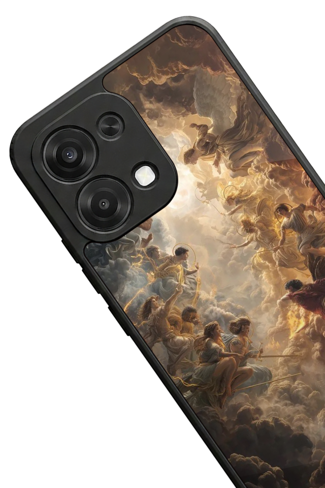 Oppo A6 Pro Uyumlu Melek Tasarımlı Glossy Premium Kılıf