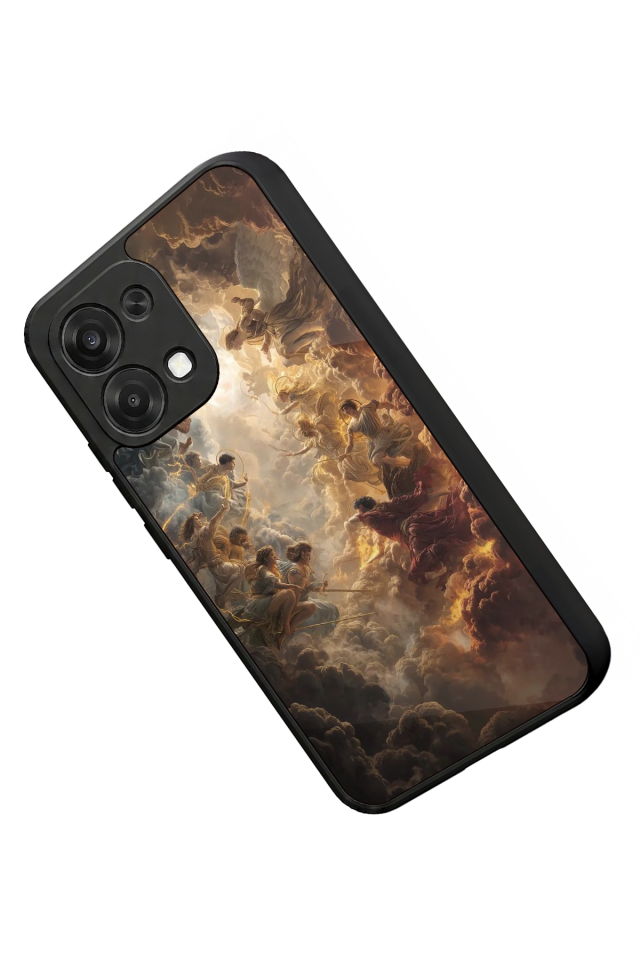 Oppo A6 Pro Uyumlu Melek Tasarımlı Glossy Premium Kılıf