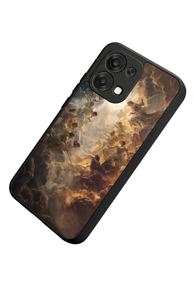 Oppo A6 Pro Uyumlu Melek Tasarımlı Glossy Premium Kılıf