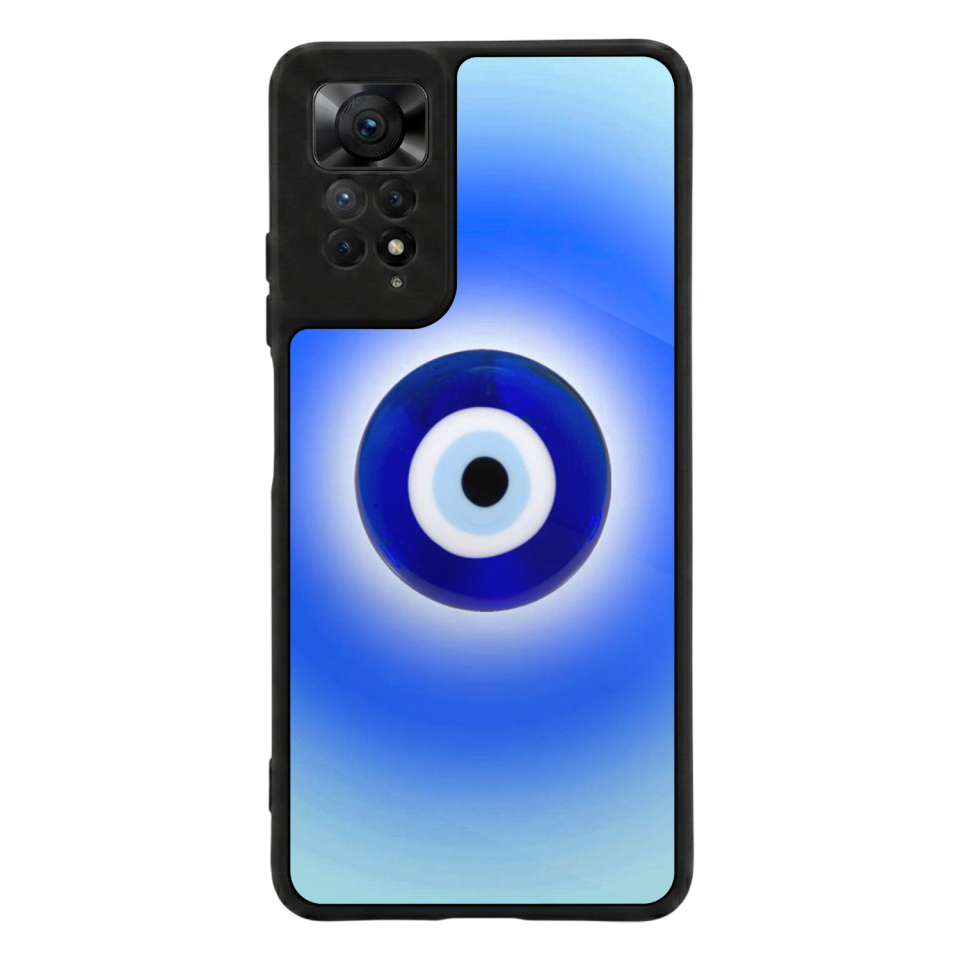 Xiaomi Redmi Note 11 Pro Uyumlu Nazar Tasarımlı Glossy Premium Kılıf