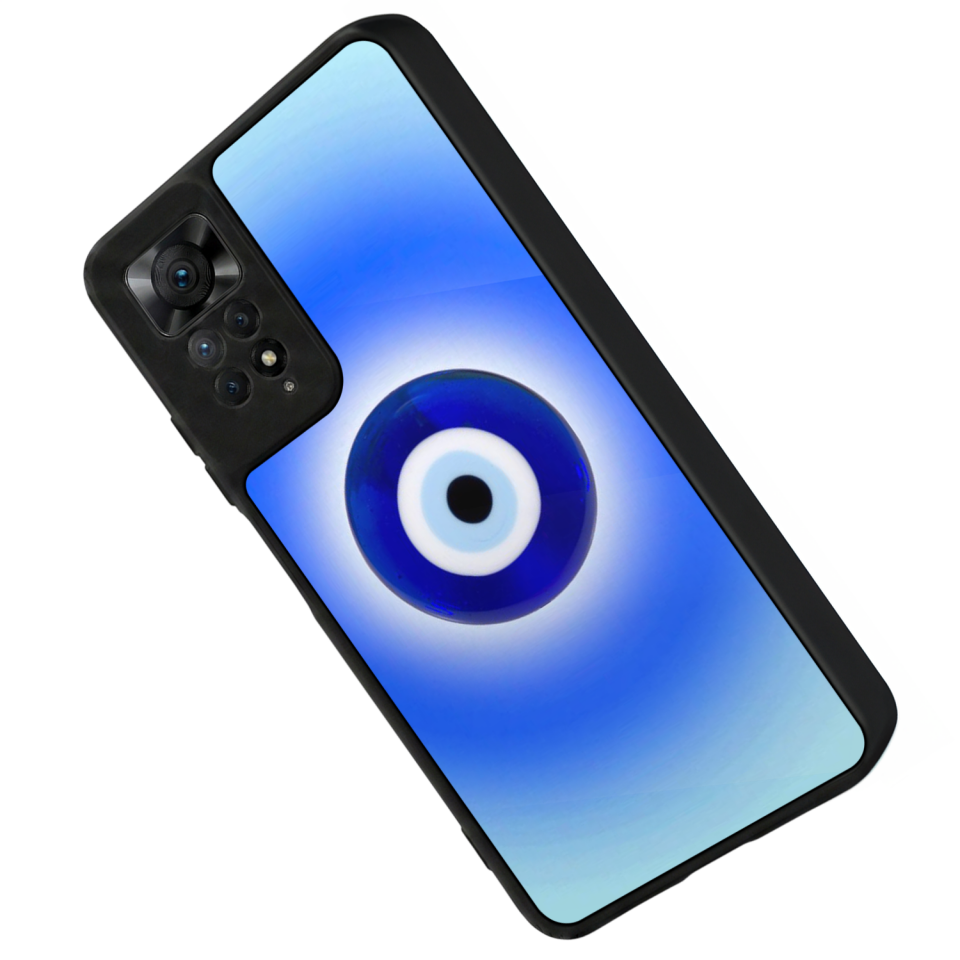 Xiaomi Redmi Note 11 Pro Uyumlu Nazar Tasarımlı Glossy Premium Kılıf