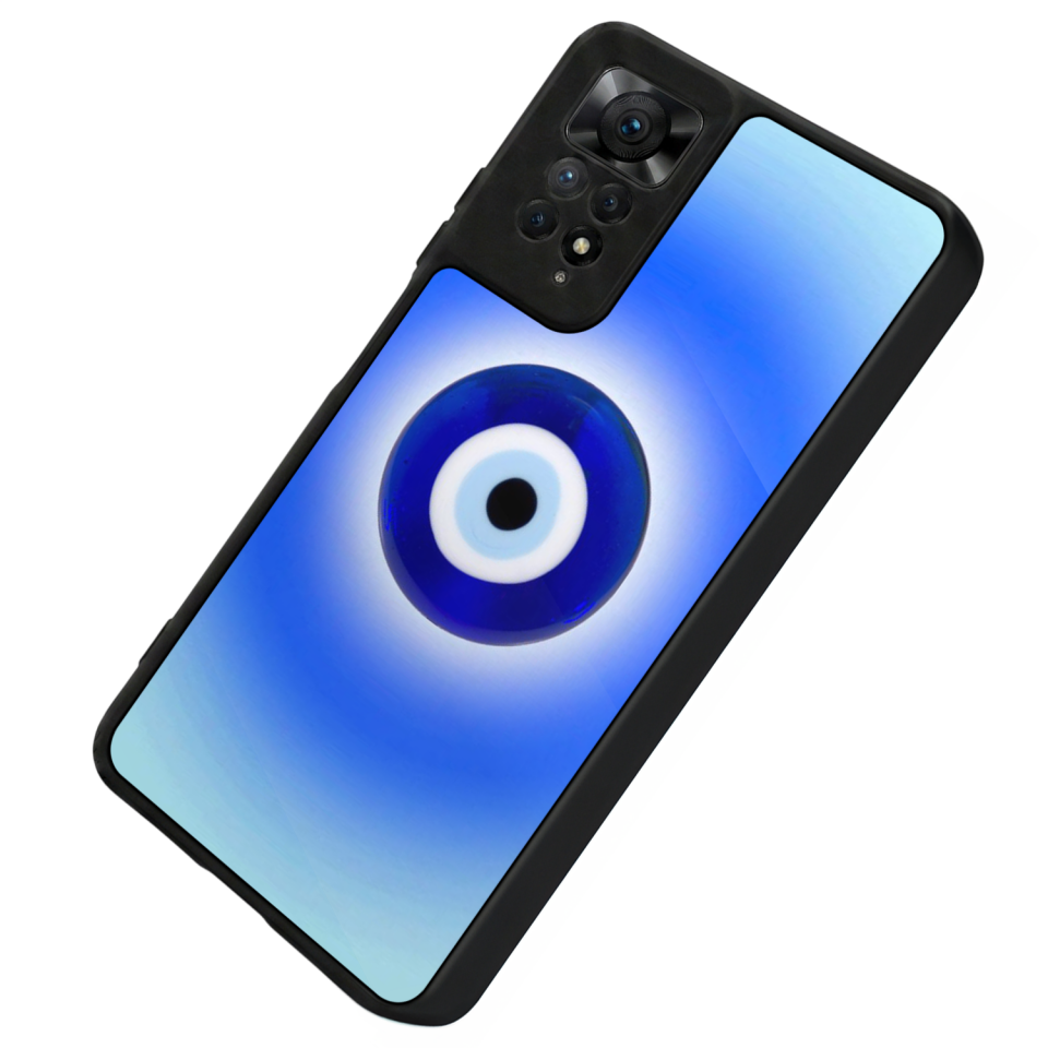 Xiaomi Redmi Note 11 Pro Uyumlu Nazar Tasarımlı Glossy Premium Kılıf