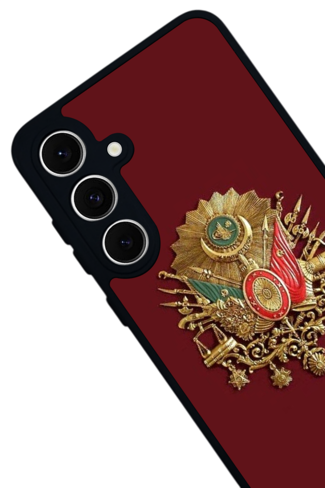 Samsung Galaxy S24 FE Uyumlu Osmanli Tugrasi Tasarımlı Glossy Premium Kılıf