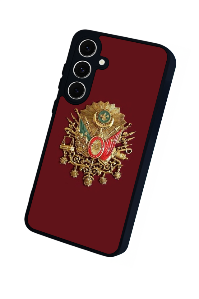 Samsung Galaxy S24 FE Uyumlu Osmanli Tugrasi Tasarımlı Glossy Premium Kılıf