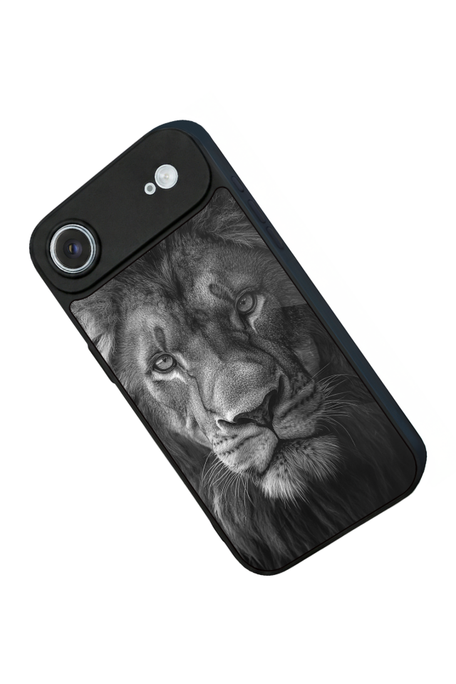 iPhone 17 Air Uyumlu Aslan Tasarımlı Glossy Premium Kılıf