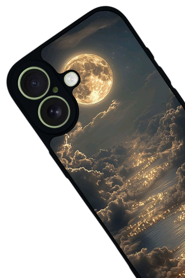 iPhone 17 Uyumlu Ay Tasarımlı Glossy Premium Kılıf