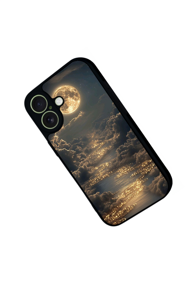 iPhone 17 Uyumlu Ay Tasarımlı Glossy Premium Kılıf
