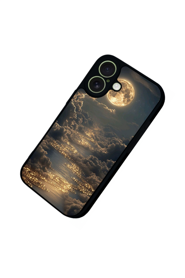 iPhone 17 Uyumlu Ay Tasarımlı Glossy Premium Kılıf