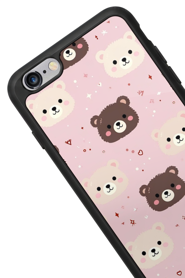 iPhone 6 Plus Uyumlu Ayı Tasarımlı Glossy Premium Kılıf