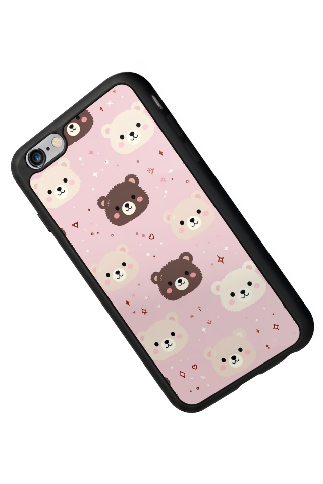 iPhone 6 Plus Uyumlu Ayı Tasarımlı Glossy Premium Kılıf