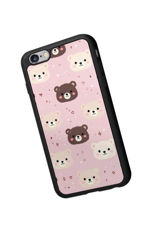 iPhone 6 Plus Uyumlu Ayı Tasarımlı Glossy Premium Kılıf