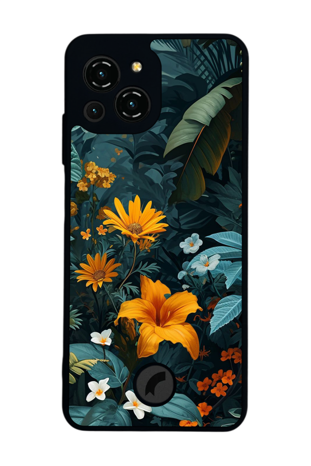 Reeder S23 Pro Max Uyumlu Botanik Tasarımlı Glossy Premium Kılıf