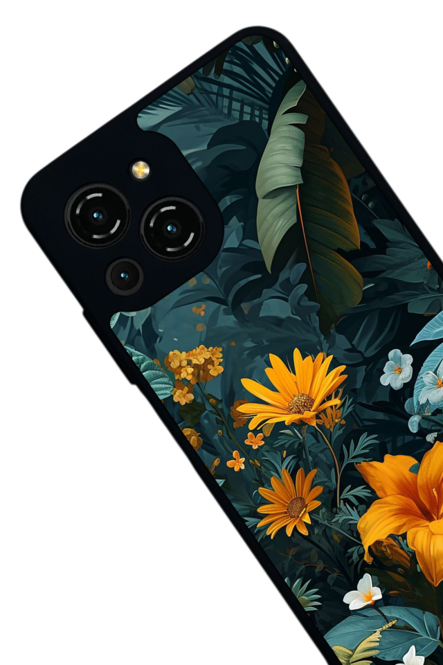 Reeder S23 Pro Max Uyumlu Botanik Tasarımlı Glossy Premium Kılıf