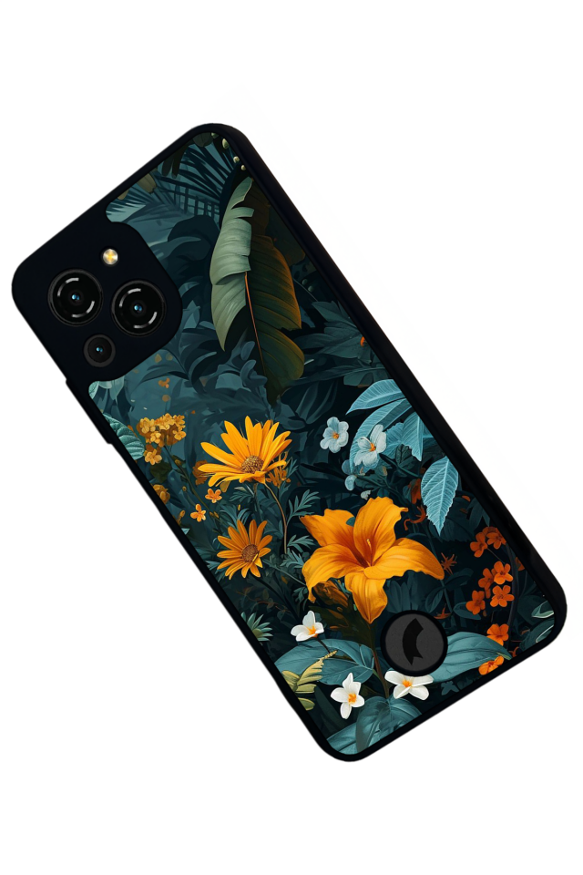 Reeder S23 Pro Max Uyumlu Botanik Tasarımlı Glossy Premium Kılıf