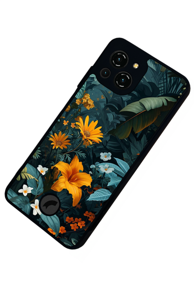 Reeder S23 Pro Max Uyumlu Botanik Tasarımlı Glossy Premium Kılıf