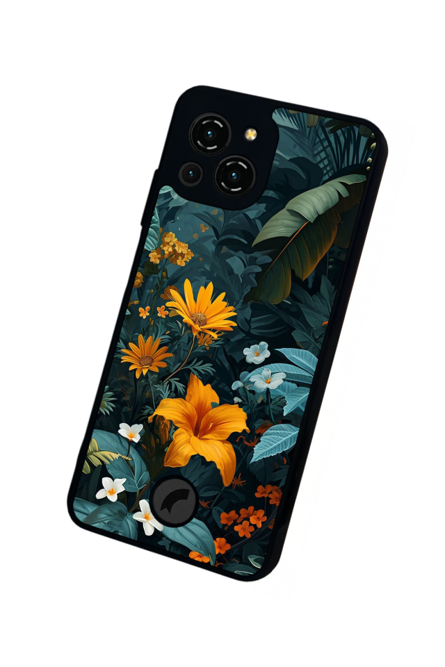 Reeder S23 Pro Max Uyumlu Botanik Tasarımlı Glossy Premium Kılıf