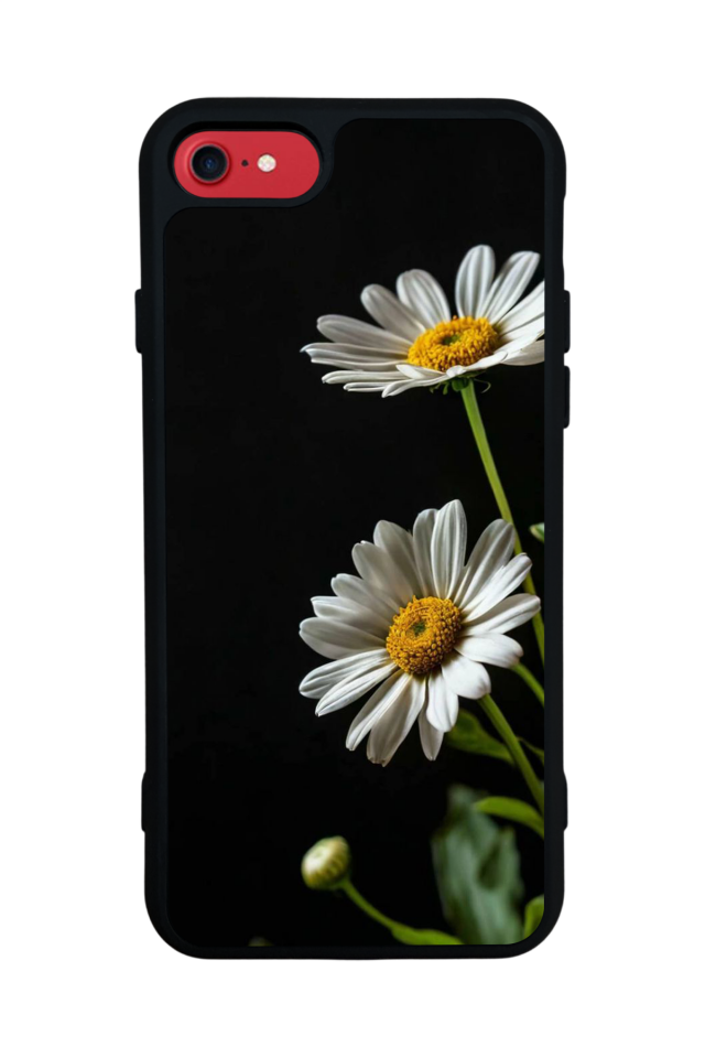 iPhone SE Uyumlu Cicek Tasarımlı Glossy Premium Kılıf