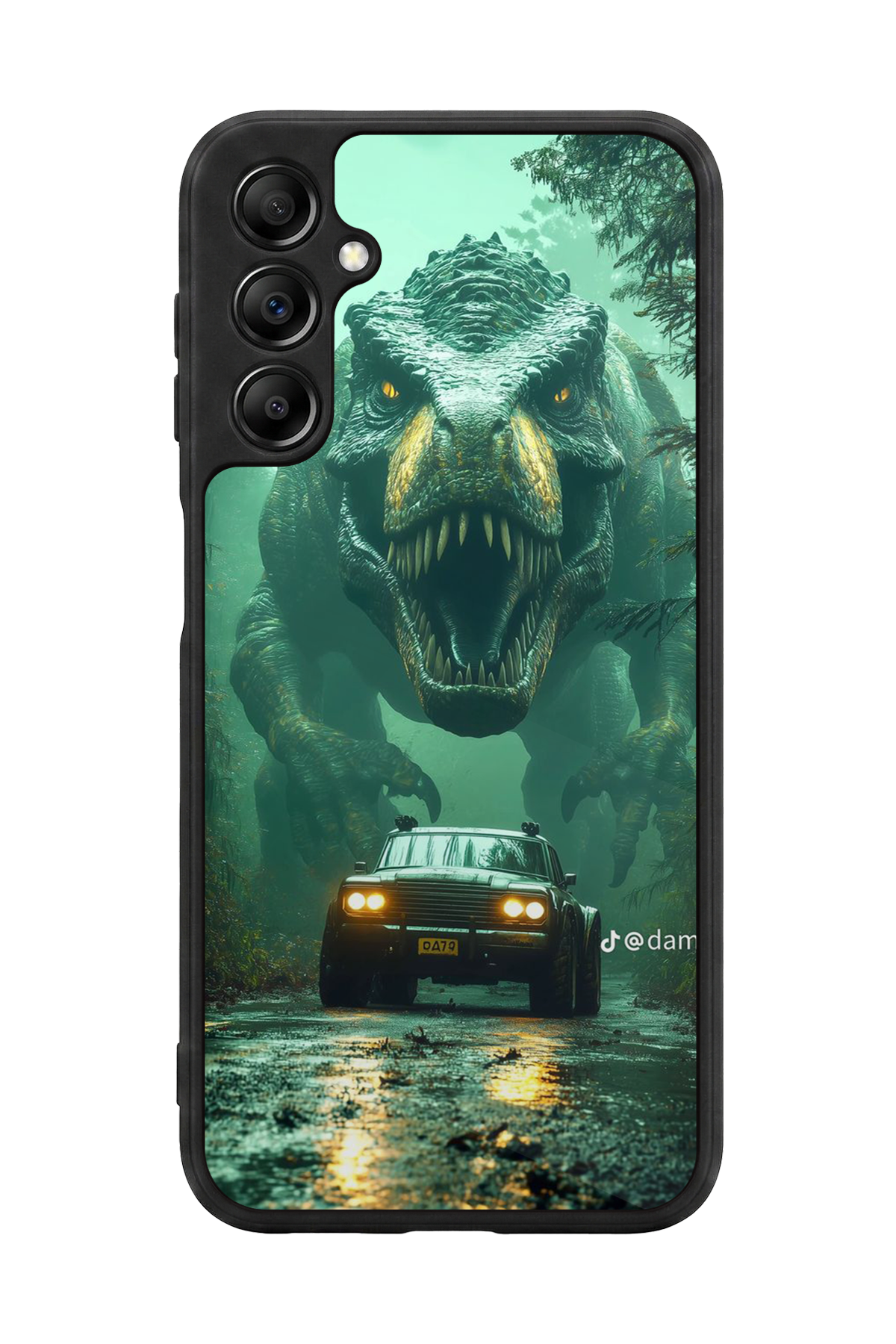 Samsung Galaxy A14 Uyumlu Dinazor Tasarımlı Glossy Premium Kılıf