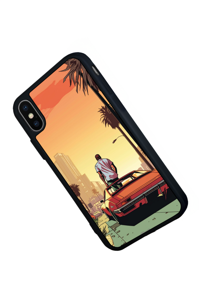 iPhone XS Max Uyumlu GTA Tasarımlı Glossy Premium Kılıf