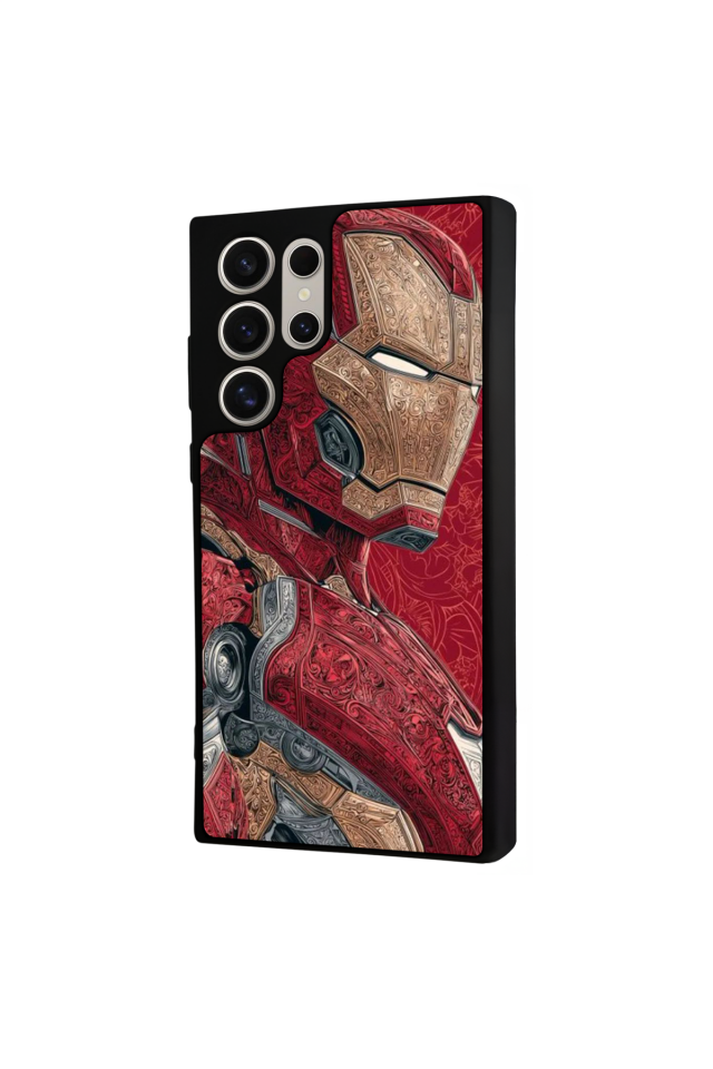 Samsung Galaxy S24 Ultra Uyumlu  Iron Man ( Demir Adam ) Tasarımlı Glossy Premium Kılıf