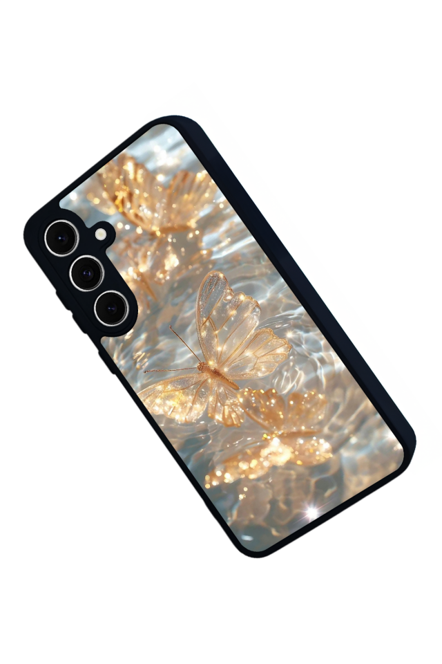 Samsung Galaxy A16 Uyumlu Kelebek Tasarımlı Glossy Premium Kılıf