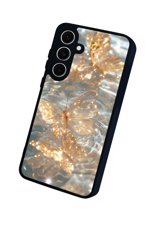 Samsung Galaxy A16 Uyumlu Kelebek Tasarımlı Glossy Premium Kılıf