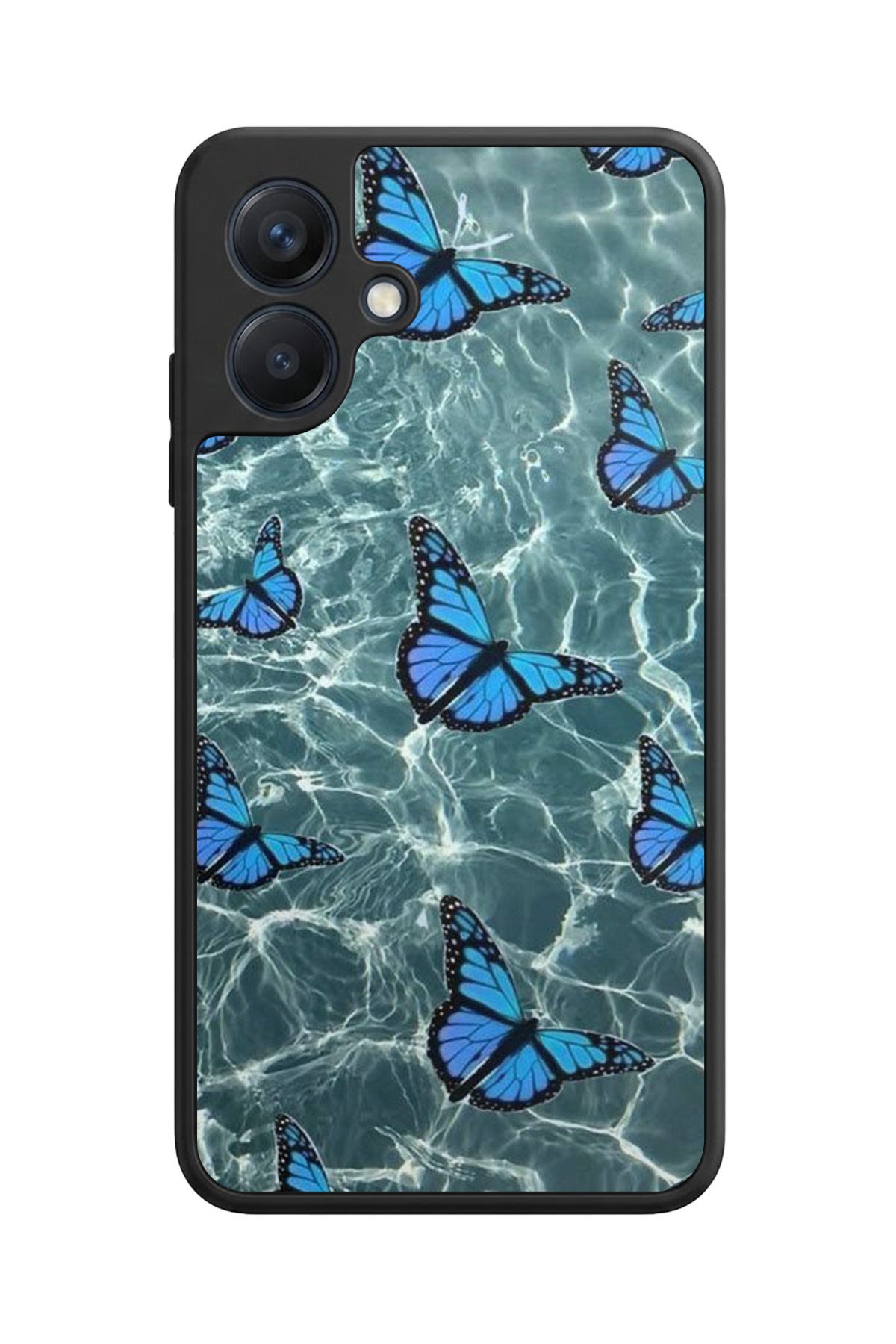 Samsung Galaxy A07 Uyumlu Kelebek Tasarımlı Glossy Premium Kılıf