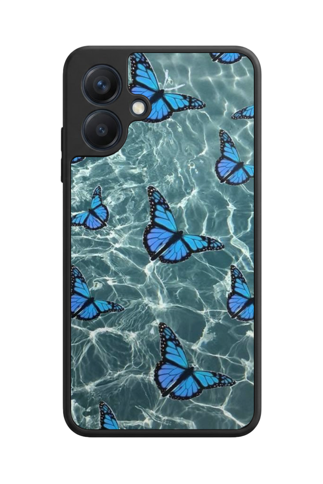 Samsung Galaxy A07 Uyumlu Kelebek Tasarımlı Glossy Premium Kılıf