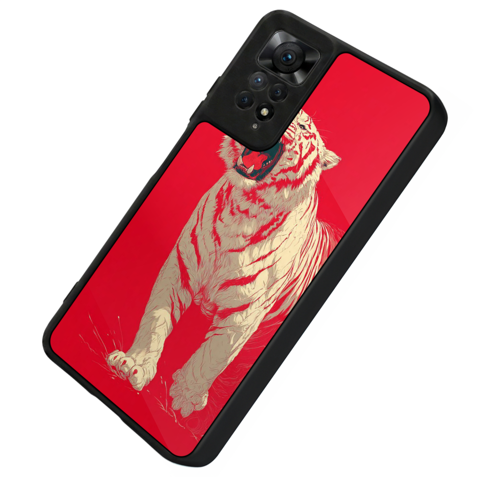 Xiaomi Redmi Note 12 Pro Uyumlu Yaldizli Cicek Tasarımlı Glossy Premium Kılıf