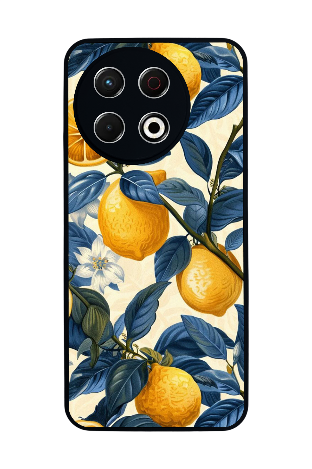 Tecno Spark 30 Pro Uyumlu Limon Tasarımlı Glossy Premium Kılıf