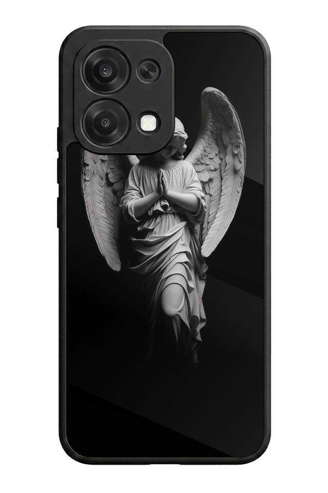 Oppo A6 Pro Uyumlu Melek Tasarımlı Glossy Premium Kılıf