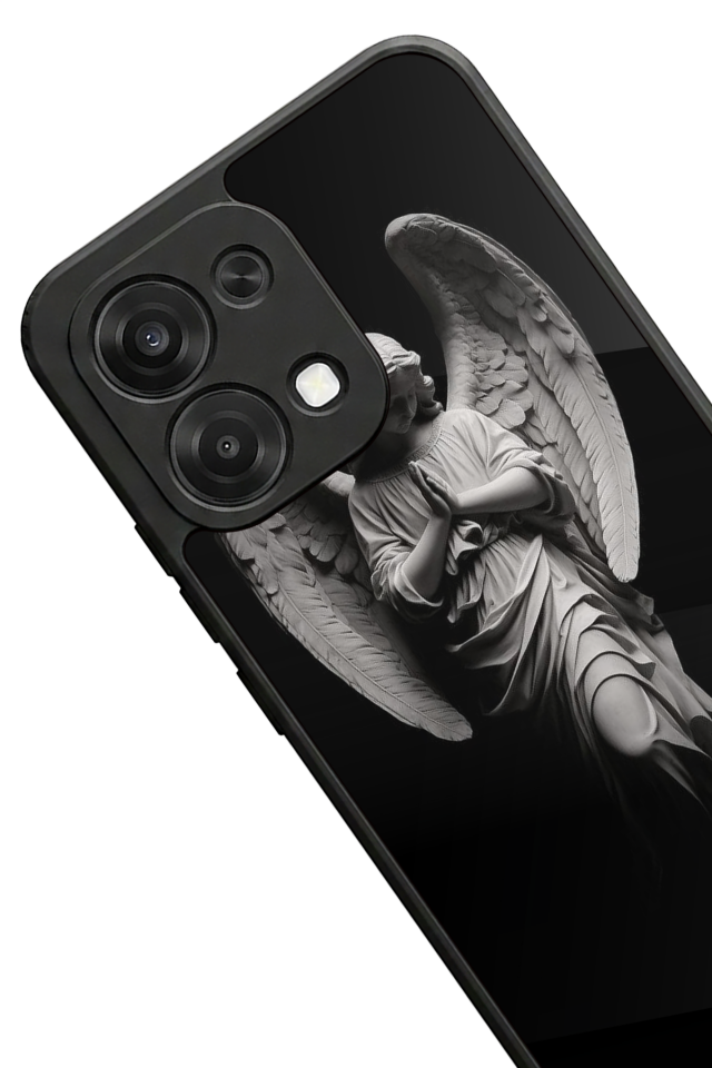 Oppo A6 Pro Uyumlu Melek Tasarımlı Glossy Premium Kılıf