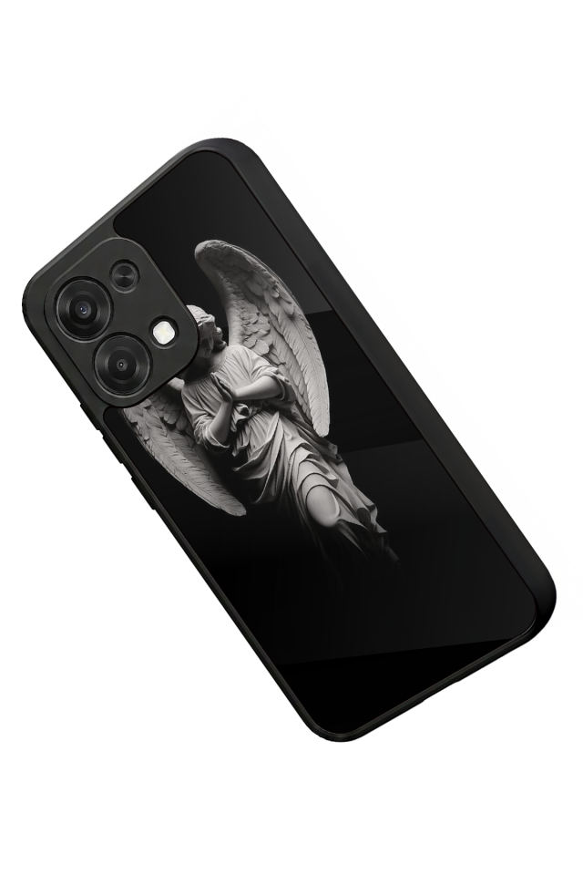 Oppo A6 Pro Uyumlu Melek Tasarımlı Glossy Premium Kılıf