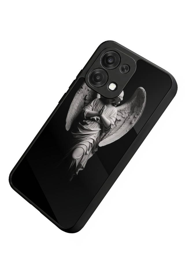 Oppo A6 Pro Uyumlu Melek Tasarımlı Glossy Premium Kılıf