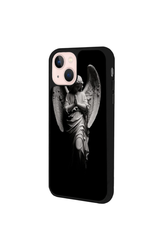 iPhone 13 Mini Uyumlu Melek Tasarımlı Glossy Premium Kılıf