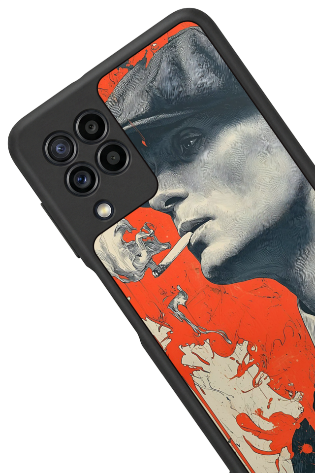 Samsung Galaxy M32 Uyumlu Peaky Blinders Tasarımlı Glossy Premium Kılıf