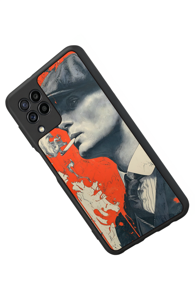 Samsung Galaxy M32 Uyumlu Peaky Blinders Tasarımlı Glossy Premium Kılıf