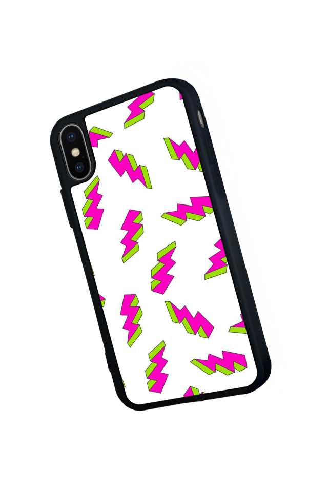 iPhone XS Max Uyumlu Simsek Tasarımlı Glossy Premium Kılıf