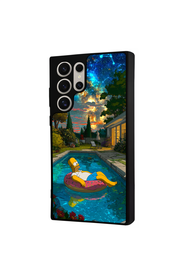 Samsung Galaxy S22 Ultra Uyumlu The Simpsons Tasarımlı Glossy Premium Kılıf