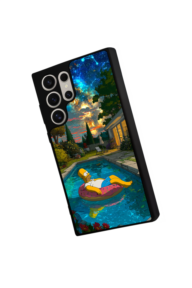 Samsung Galaxy S22 Ultra Uyumlu The Simpsons Tasarımlı Glossy Premium Kılıf