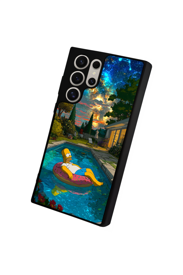 Samsung Galaxy S22 Ultra Uyumlu The Simpsons Tasarımlı Glossy Premium Kılıf