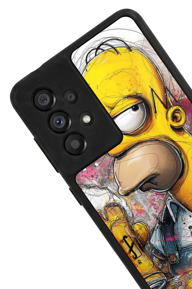 Samsung Galaxy A73 Uyumlu The Simpsons Tasarımlı Glossy Premium Kılıf