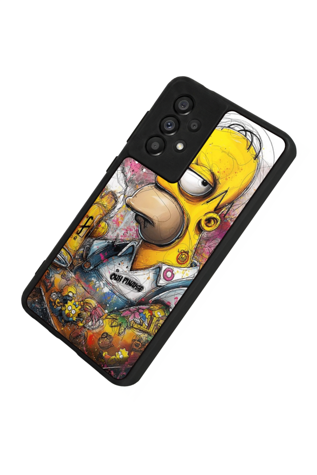 Samsung Galaxy A73 Uyumlu The Simpsons Tasarımlı Glossy Premium Kılıf