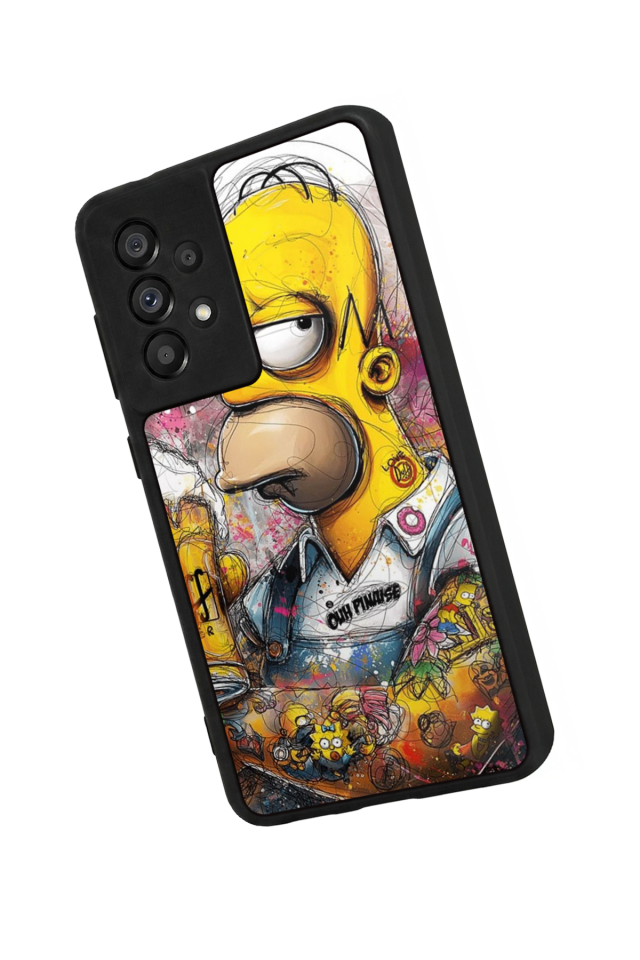 Samsung Galaxy A73 Uyumlu The Simpsons Tasarımlı Glossy Premium Kılıf