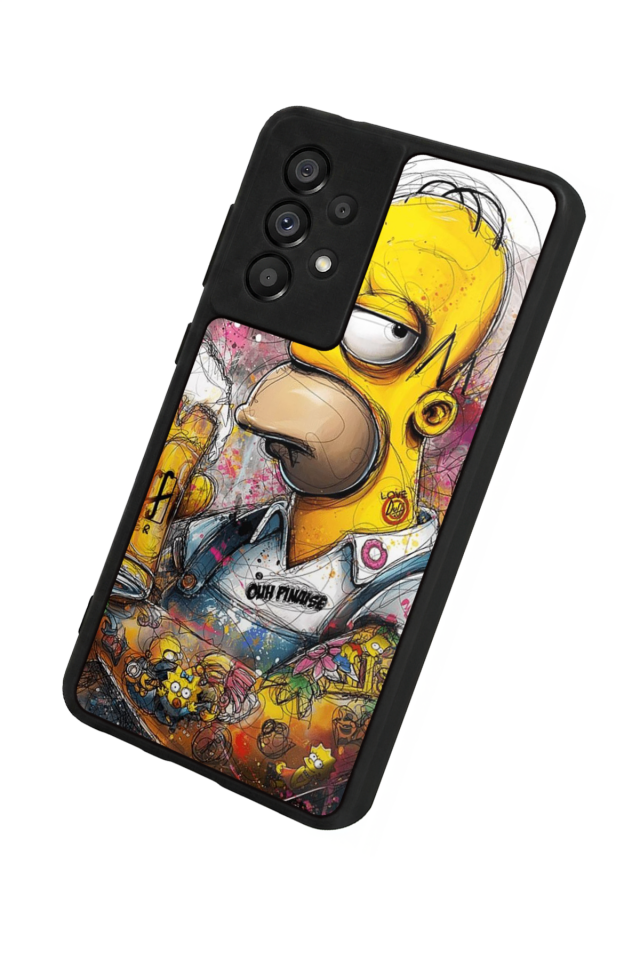 Samsung Galaxy A73 Uyumlu The Simpsons Tasarımlı Glossy Premium Kılıf