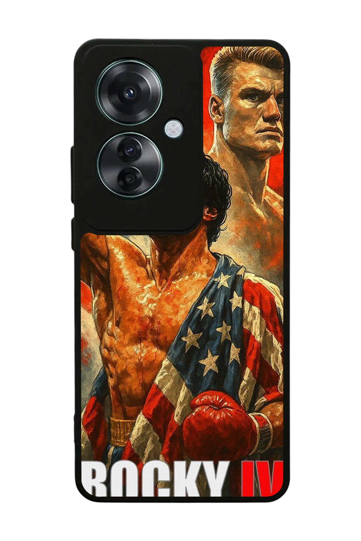 Oppo Reno 11F Uyumlu Rocky Tasarımlı Glossy Premium Kılıf