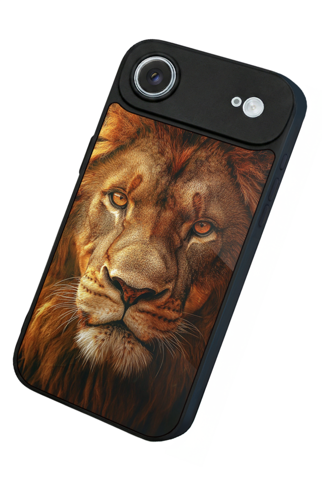 iPhone 17 Air Uyumlu Aslan Tasarımlı Glossy Premium Kılıf