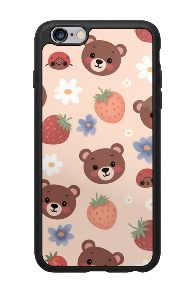 iPhone 6 Plus Uyumlu Ayı Tasarımlı Glossy Premium Kılıf