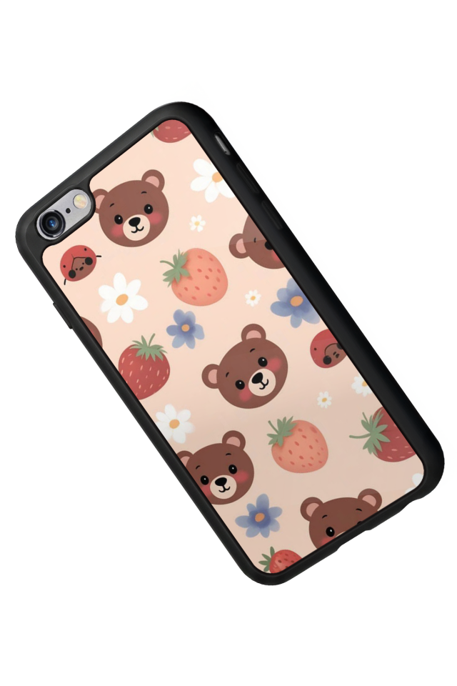 iPhone 6 Plus Uyumlu Ayı Tasarımlı Glossy Premium Kılıf